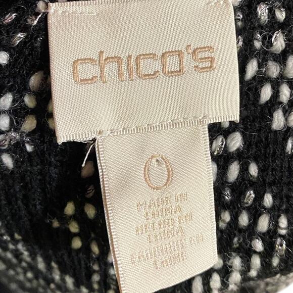 Chico’s Boucle Open Cardigan Wool Blend Chico Size 0, (Equal to size 4) - Picture 5 of 8